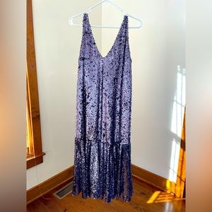 Anthropologie Sunday in Brooklyn Sybil Sequin Slip Dress Size Small